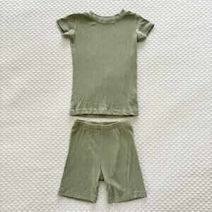 Plain Jane Ribbed Pajamas, Size 6-7